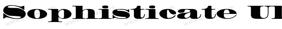 Sophisticate Ultra SSi Black字体转换